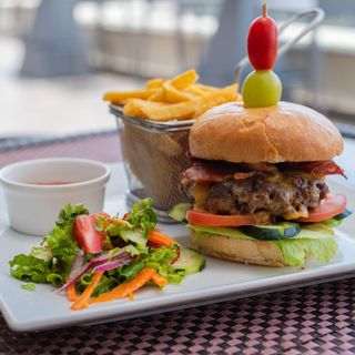 Loaded Beef Burger & Fries