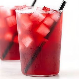 Strawberry Hibiscus Iced Tea