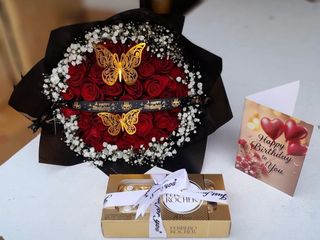 Happy Birthday Bouquet Ferrero Chocolate
