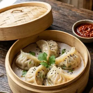 5 Vegetable Momo's (Dumplings) - Steamed