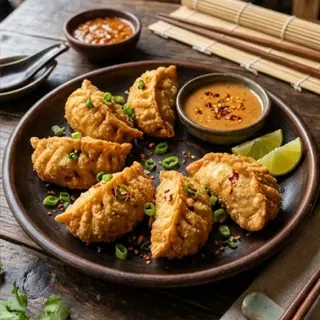 5 Vegetable Momo's (Dumplings) - Fried