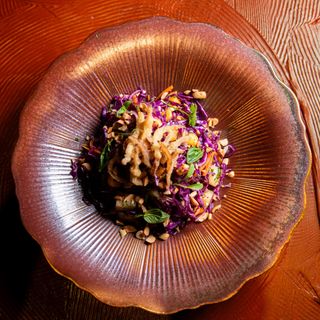 Khmer green mango salad