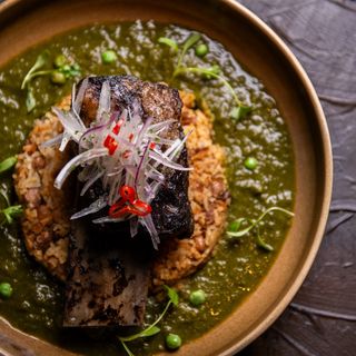 Short rib seco and tacu tacu