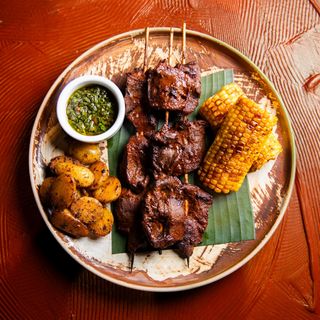 Classic beef heart anticuchos