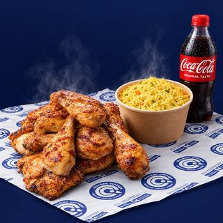 6-piece grilled chicken combo with rice