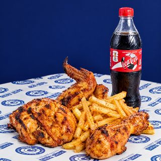 3 piece grilled chicken, with Fries and 350ml soda