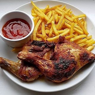 1/4 Chicken with Fries