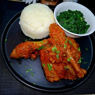 1/2 Kuku kienyeji wet fry(Half)