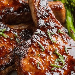 Teriyaki pork chops 1/4