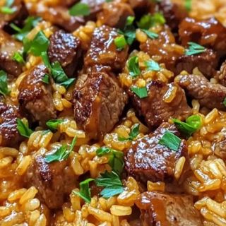 Brown rice beef pilau