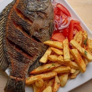 Dry fry tilapia