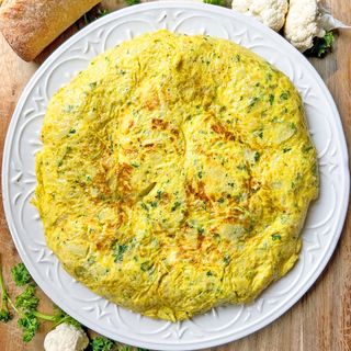 Spanish Omelette (Two Eggs) with Toasts