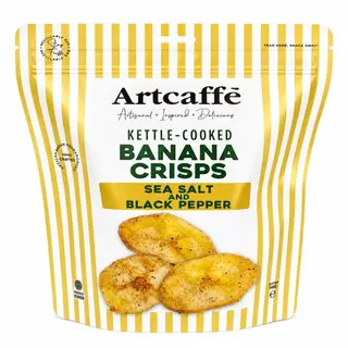 Artcaffe Sea Salt and Black Pepper Banana Crisps 150g