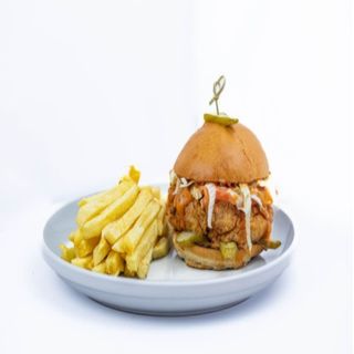 Homestyle Chicken Burger with Fries