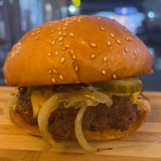 Oklahoma Onion Smashburger With Fries 