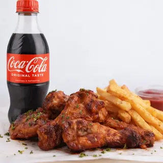 Wings and BBQ Spiced fries Combo