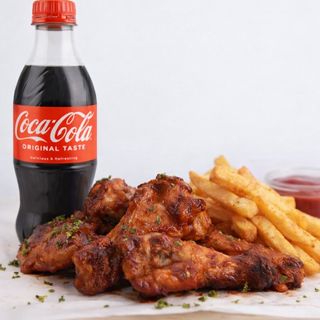 Wings and BBQ Spiced fries Combo