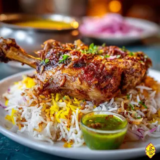 Hooyo's Goat Meat w / Rice