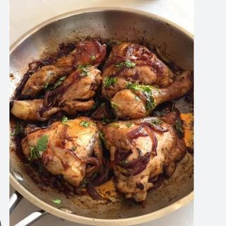 DRY FRY CHICKEN AND RICE