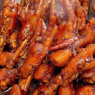 Spicy chicken feet collagen in spicy naija sauce