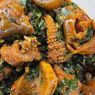 Eforiro mixed with shaki and pomo 