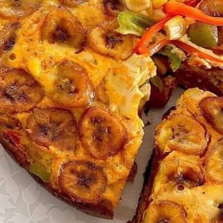 Plantains and Eggs Fritatta 