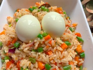 Fried Rice served with 2 boiled eggs