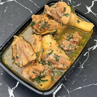 Turkey meat peppe soup