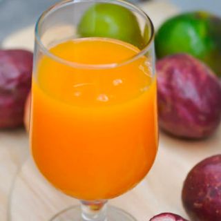 Passion juice mixed with orange juice