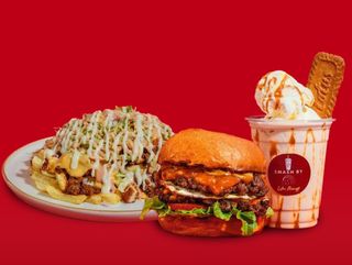 ⭐ 20% OFF The Smash Deluxe Meal (Burger + Loaded Fries + Lotus Shake)