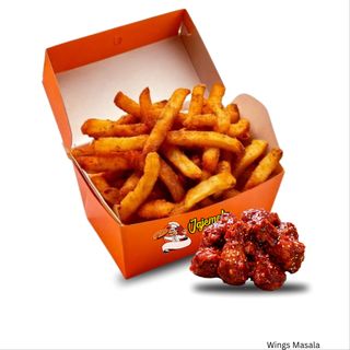 Wings With Fries Masala
