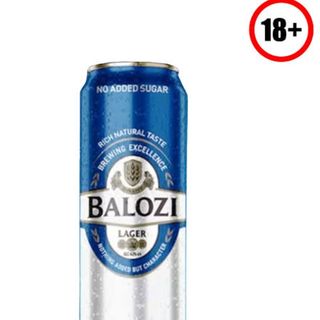 Balozi beer  cans 