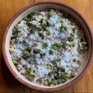 Mushroom Freekeh Risotto