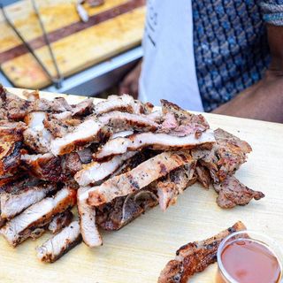 Charcoal grilled pork
