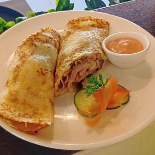 Ham, cheese and mushroom