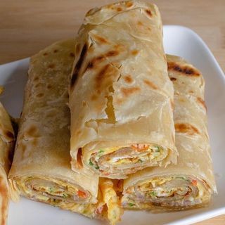 2.CHAPATI ROLLED UP IN EGG