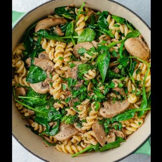 One pot washroom plus spinach pasta