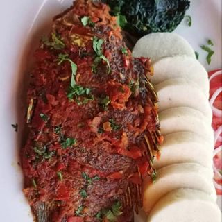 Fish wet fry & ugali