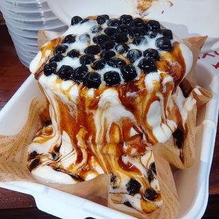 Brown sugar boba souffle