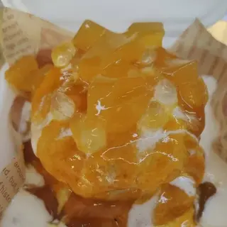 Mango jelly souffle