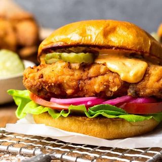 Panko Fried Chicken Burger