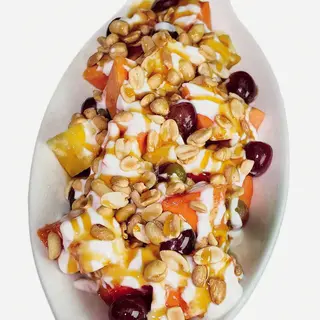 Fruit Salad with Yogurt, Honey & Nuts