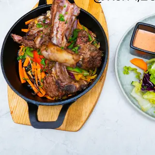 Goat Ribs And Fries (Lamb Chops)