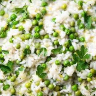 FRIED RISI BISI RICE(Served with a banana and sweetened concasse)