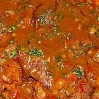 WET FRY CAMEL(served with a choice of rice,ugali,chapati)