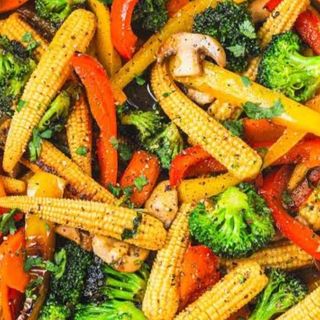 STIRFRIED VEGETABLES(served with either rice or 2 chapatis)