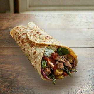 Mixed-grill Chicken Wrapped with Chapati