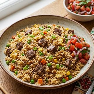 Fried Rice Beef