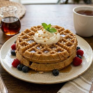 Peanut Butter Waffles