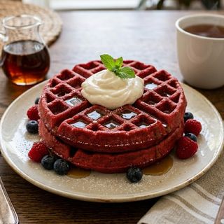 Red Velvet Waffles